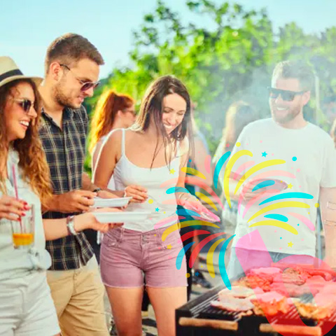 Fiesta con alimentos
