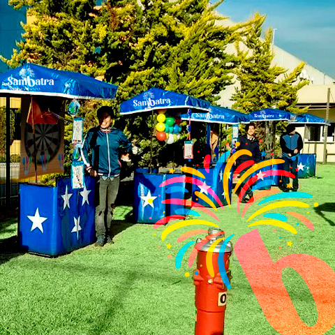 Fiestas con puestos de feria